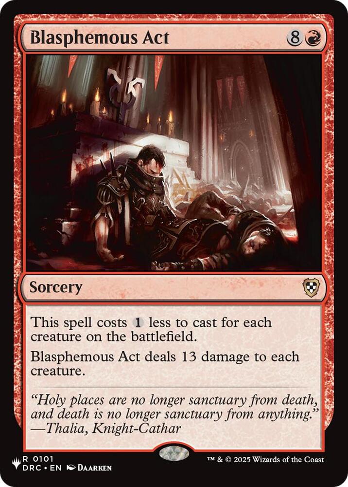 Blasphemous Act (DRC) (101) [The List] | Boutique FDB TCG