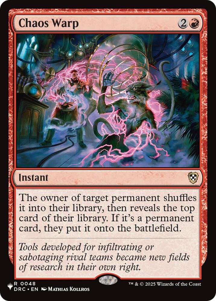 Chaos Warp (DRC) (48) [The List] | Boutique FDB TCG