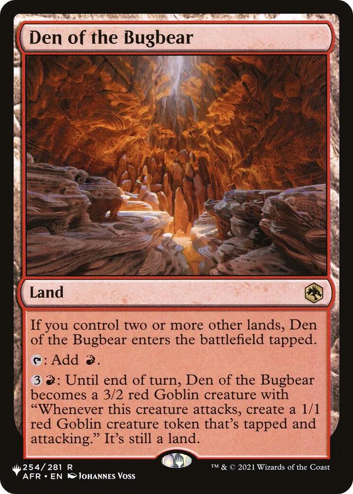 Den of the Bugbear (254) [The List] | Boutique FDB TCG