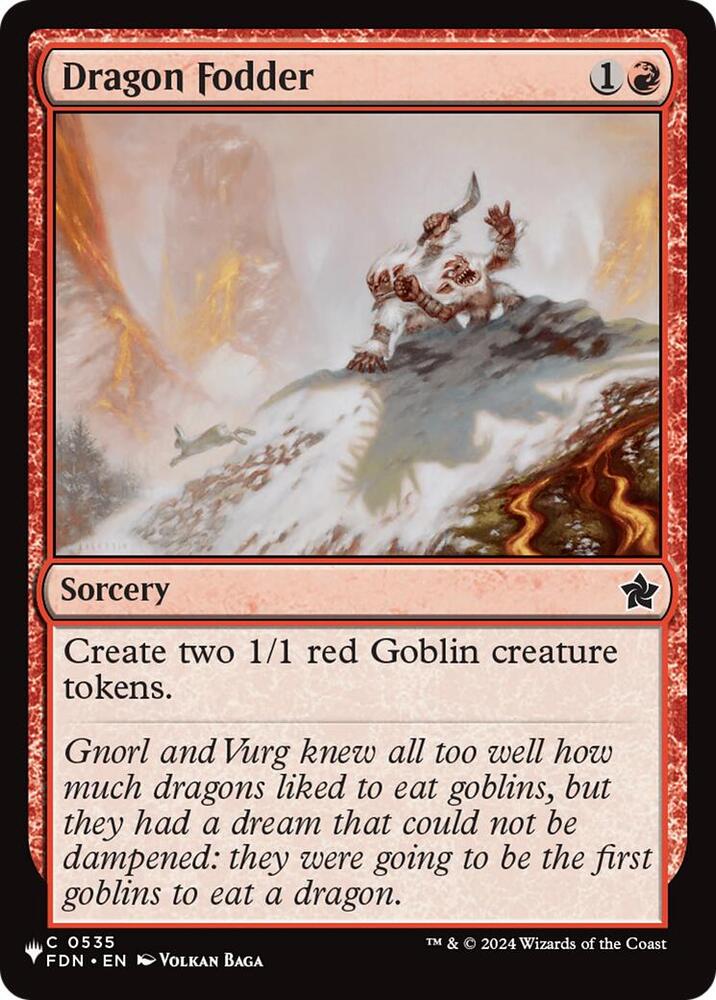 Dragon Fodder (FDN) (535) [The List] | Boutique FDB TCG
