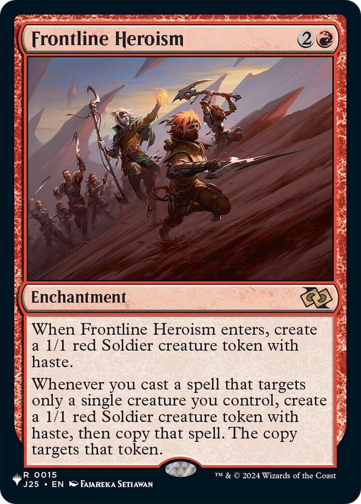Frontline Heroism (15) [The List] | Boutique FDB TCG