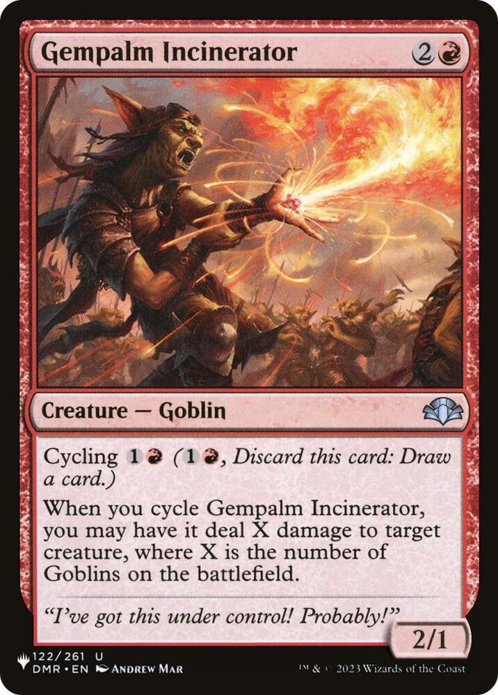 Gempalm Incinerator (DMR) (122) [The List] | Boutique FDB TCG