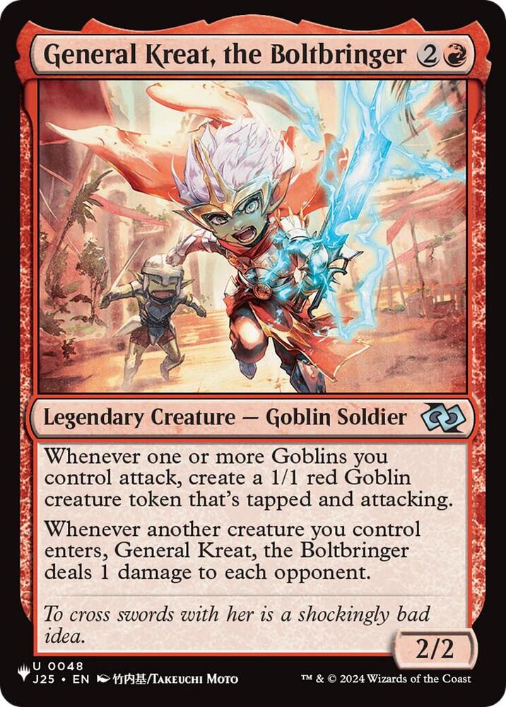General Kreat, the Boltbringer (Anime) (48) [The List] | Boutique FDB TCG