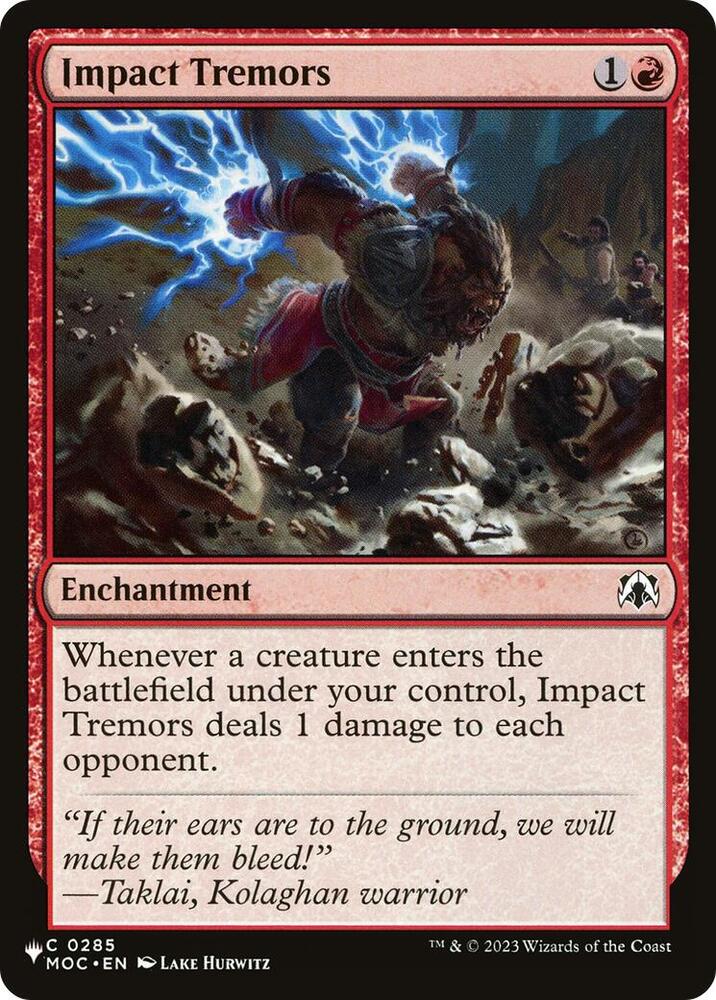 Impact Tremors (MOC) (285) [The List] | Boutique FDB TCG