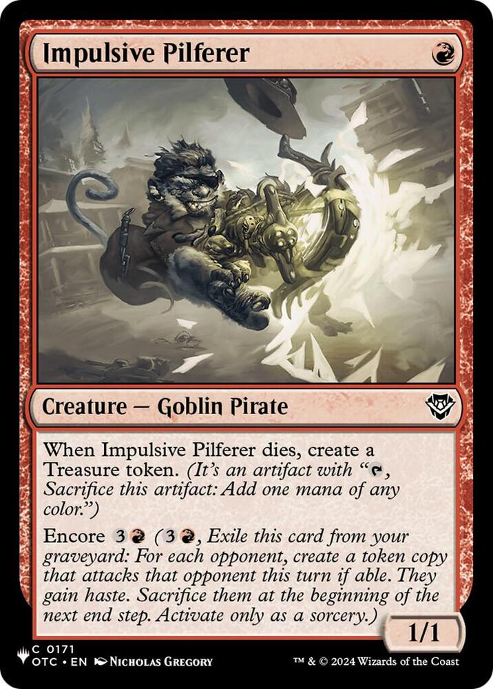 Impulsive Pilferer (171) [The List] | Boutique FDB TCG
