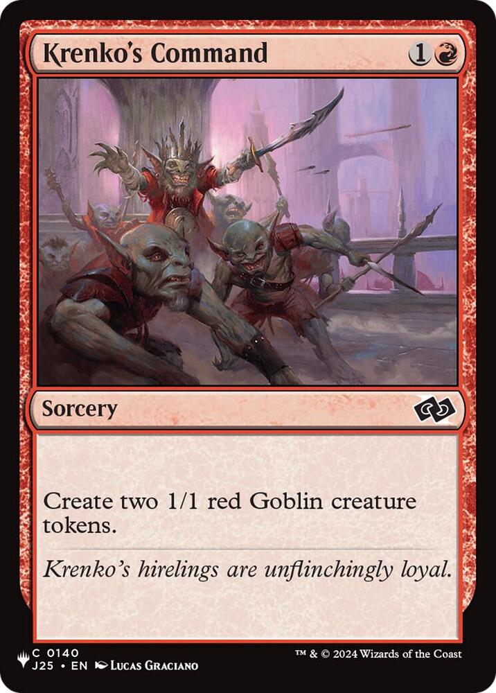 Krenko's Command (J25) (140) [The List] | Boutique FDB TCG