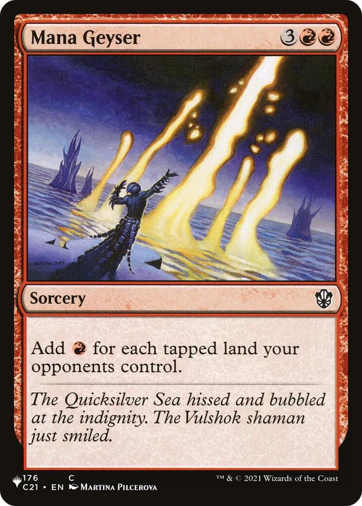 Mana Geyser (C21) (176) [The List] | Boutique FDB TCG