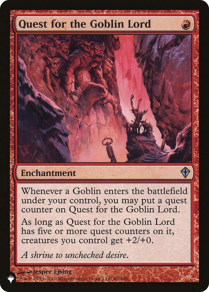 Quest for the Goblin Lord (86) [The List] | Boutique FDB TCG