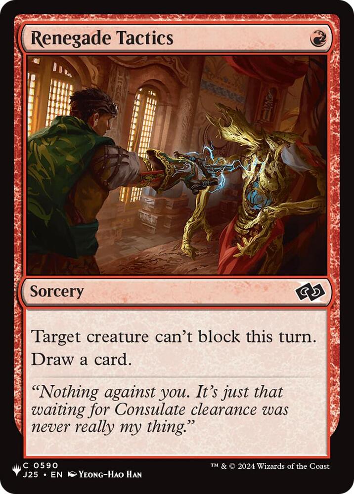 Renegade Tactics (J25) (590) [The List] | Boutique FDB TCG