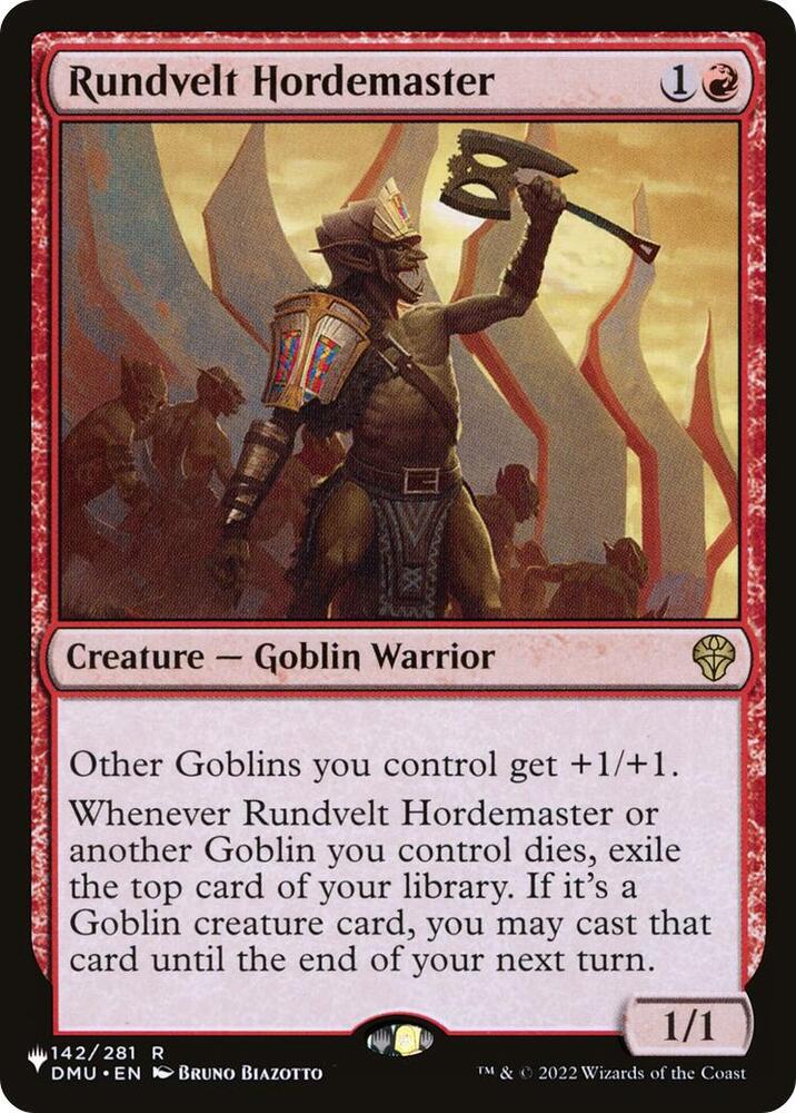 Rundvelt Hordemaster (142) [The List] | Boutique FDB TCG