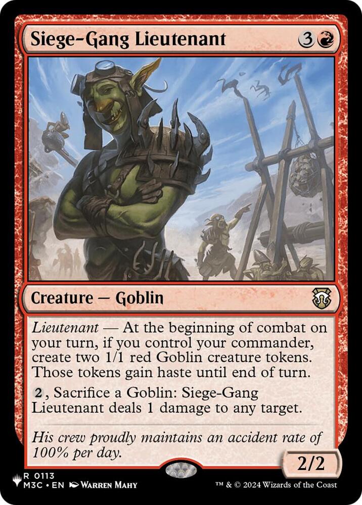 Siege-Gang Lieutenant (113) [The List] | Boutique FDB TCG