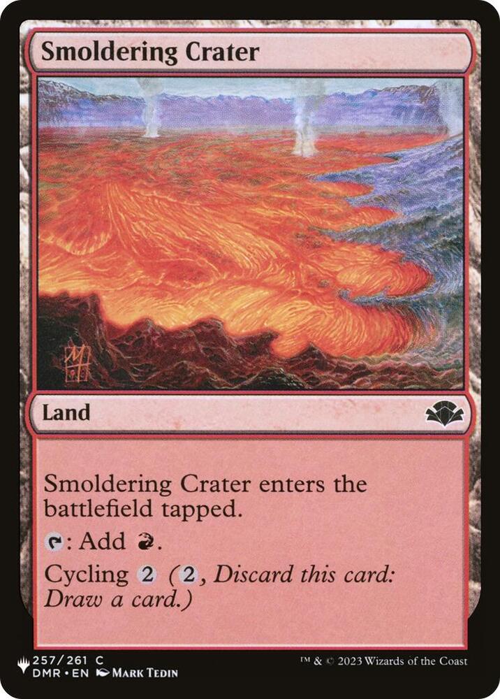 Smoldering Crater (257) [The List] | Boutique FDB TCG