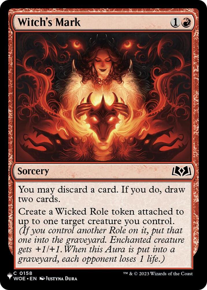 Witch's Mark (158) [The List] | Boutique FDB TCG