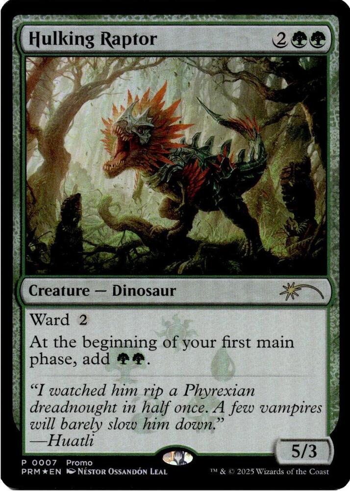 Hulking Raptor (7) [Media Promos] | Boutique FDB TCG