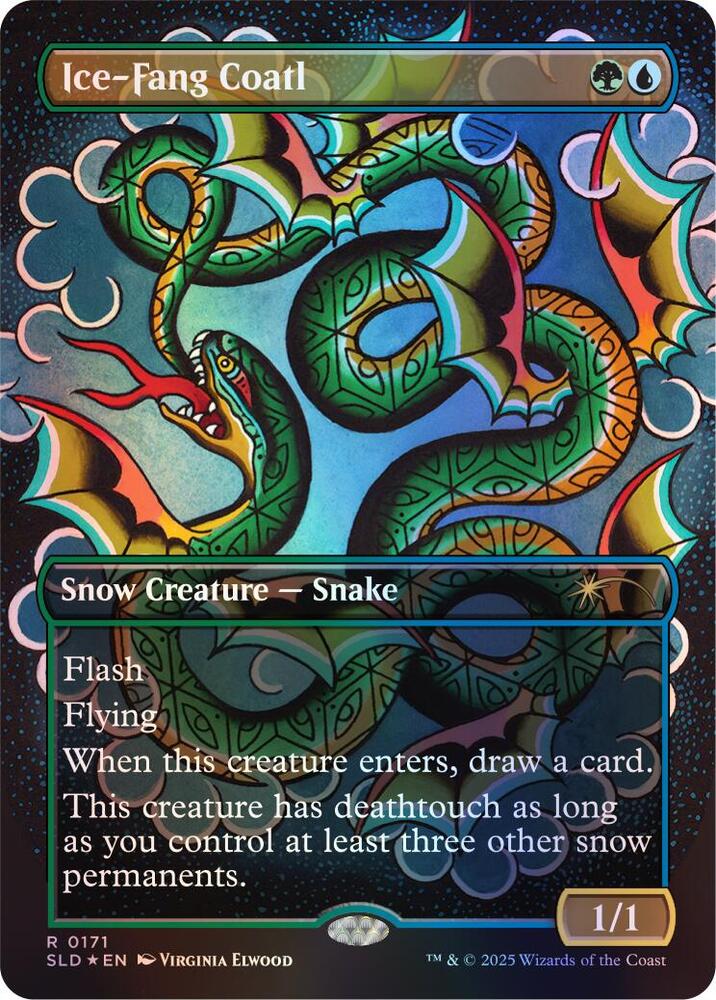 Ice-Fang Coatl (0171) (Rainbow Foil) [Secret Lair Drop] | Boutique FDB TCG