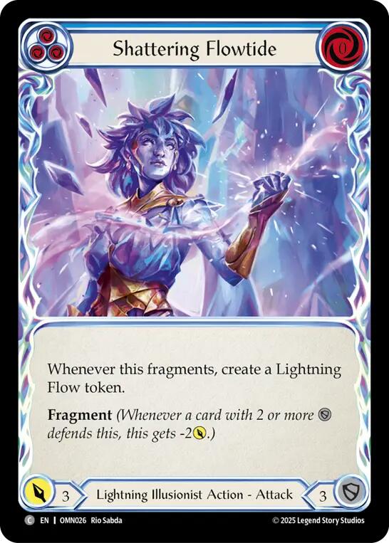 Shattering Flowtide (Blue) [OMN026] (Omens of the Third Age) | Boutique FDB TCG