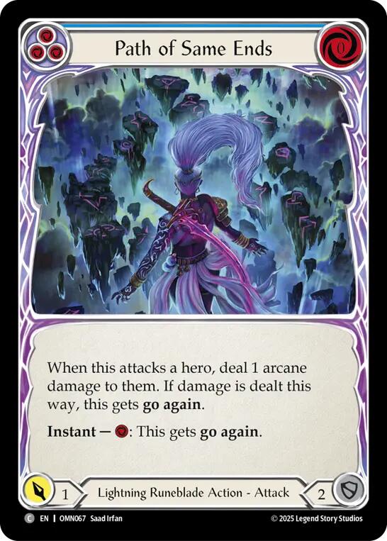 Path of Same Ends (Blue) [OMN067] (Omens of the Third Age)  Rainbow Foil | Boutique FDB TCG