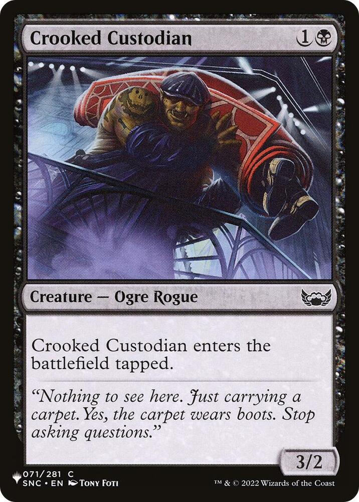 Crooked Custodian (71) [The List] | Boutique FDB TCG