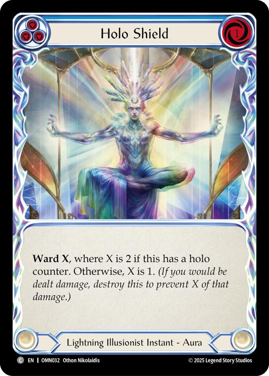 Holo Shield (Blue) [OMN032] (Omens of the Third Age) | Boutique FDB TCG