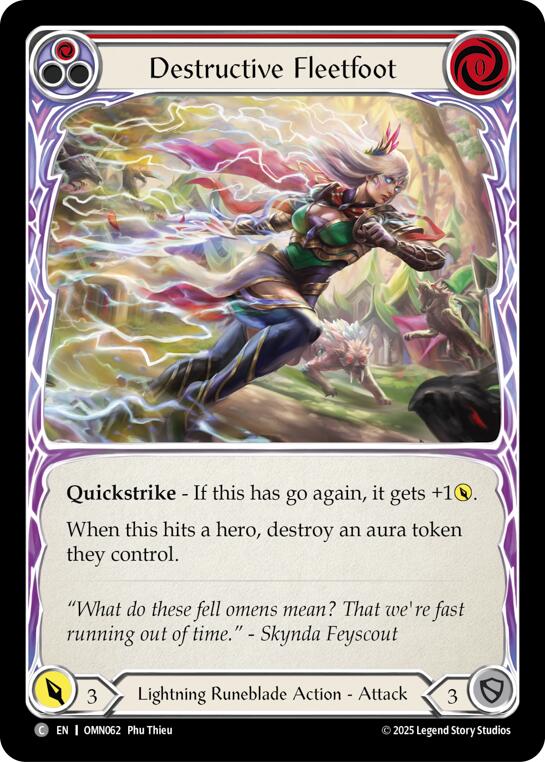 Destructive Fleetfoot (Red) [OMN062] (Omens of the Third Age) | Boutique FDB TCG