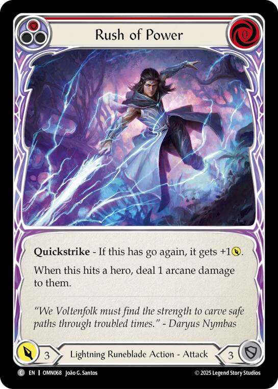 Rush Of Power (Red) [OMN068] (Omens of the Third Age) | Boutique FDB TCG