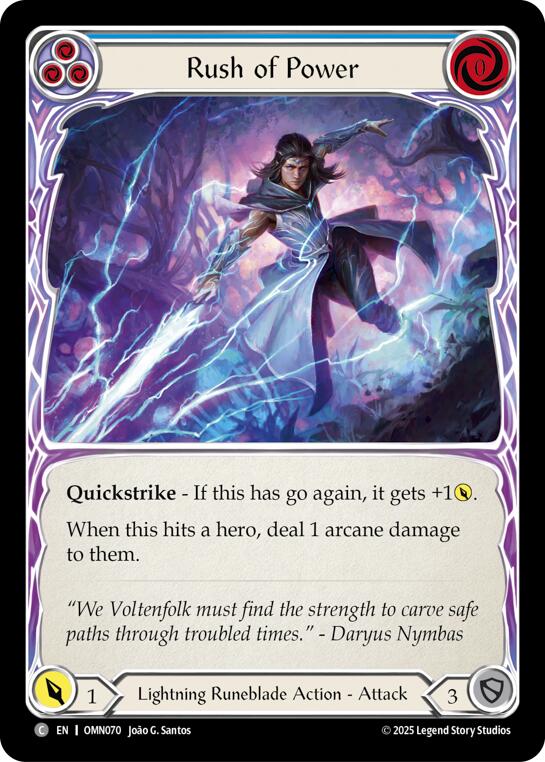 Rush Of Power (Blue) [OMN070] (Omens of the Third Age) | Boutique FDB TCG
