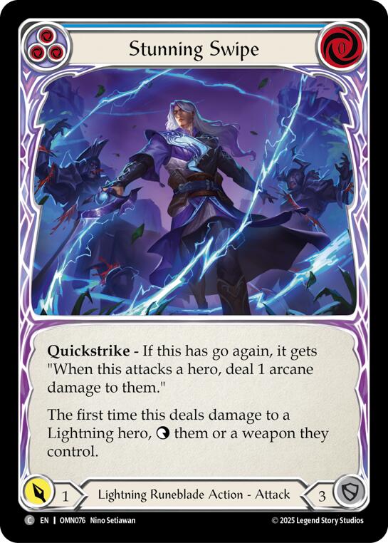 Stunning Swipe (Blue) [OMN076] (Omens of the Third Age) | Boutique FDB TCG
