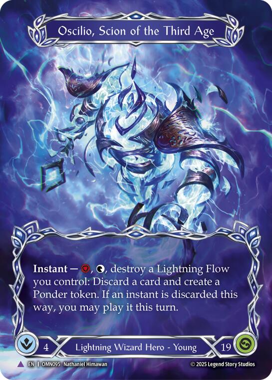 Oscilio Scion Of The Third Age (Marvel) [OMN095] (Omens of the Third Age)  Cold Foil | Boutique FDB TCG