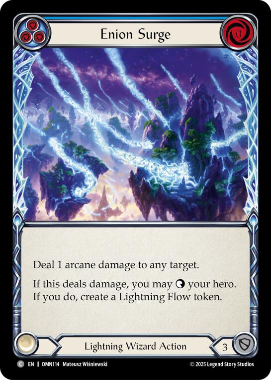 Enion Surge (Blue) [OMN114] (Omens of the Third Age) | Boutique FDB TCG