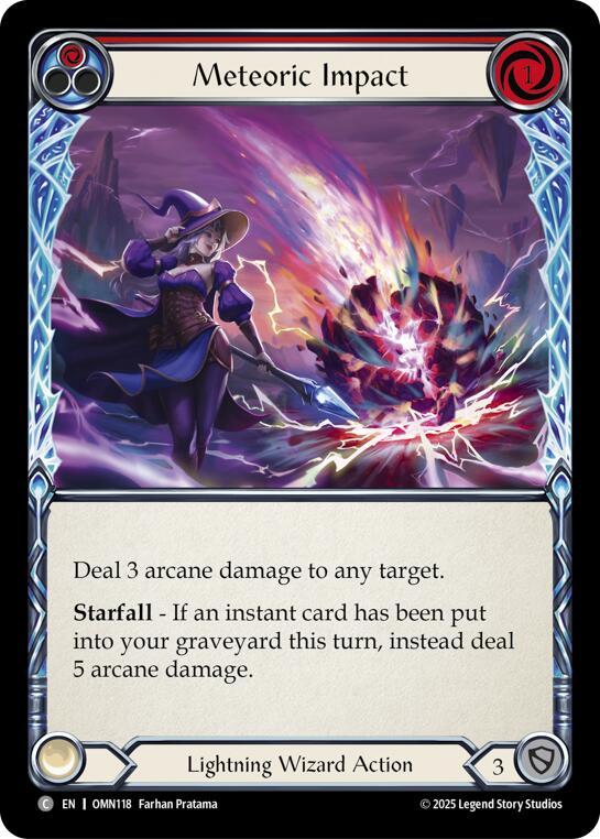 Meteoric Impact (Red) [OMN118] (Omens of the Third Age) | Boutique FDB TCG