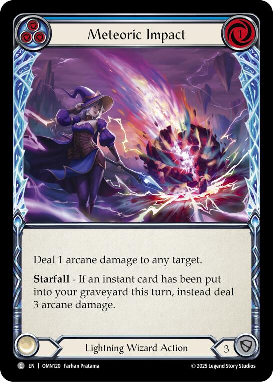 Meteoric Impact (Blue) [OMN120] (Omens of the Third Age) | Boutique FDB TCG