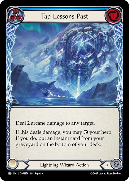 Tap Lessons Past (Blue) [OMN126] (Omens of the Third Age) | Boutique FDB TCG