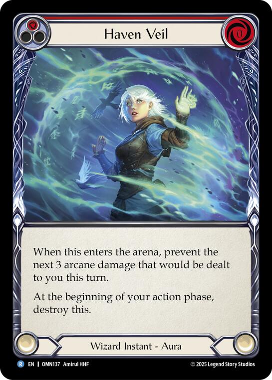 Haven Veil (Red) [OMN137] (Omens of the Third Age) | Boutique FDB TCG