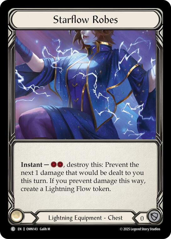 Starflow Robes [OMN143] (Omens of the Third Age)  Cold Foil | Boutique FDB TCG