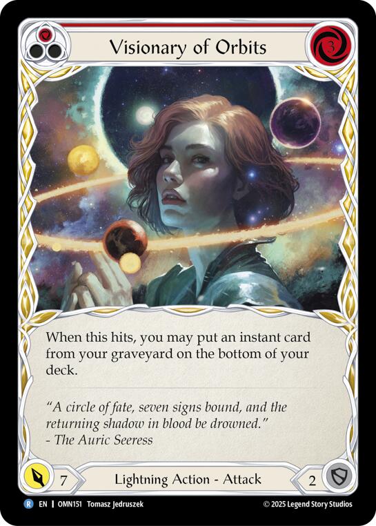 Visionary Of Orbits (Red) [OMN151] (Omens of the Third Age) | Boutique FDB TCG