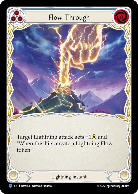 Flow Through (Blue) [OMN158] (Omens of the Third Age) | Boutique FDB TCG