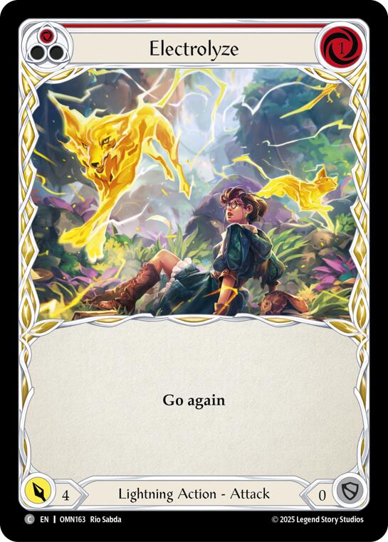Electrolyze (Red) [OMN163] (Omens of the Third Age) | Boutique FDB TCG