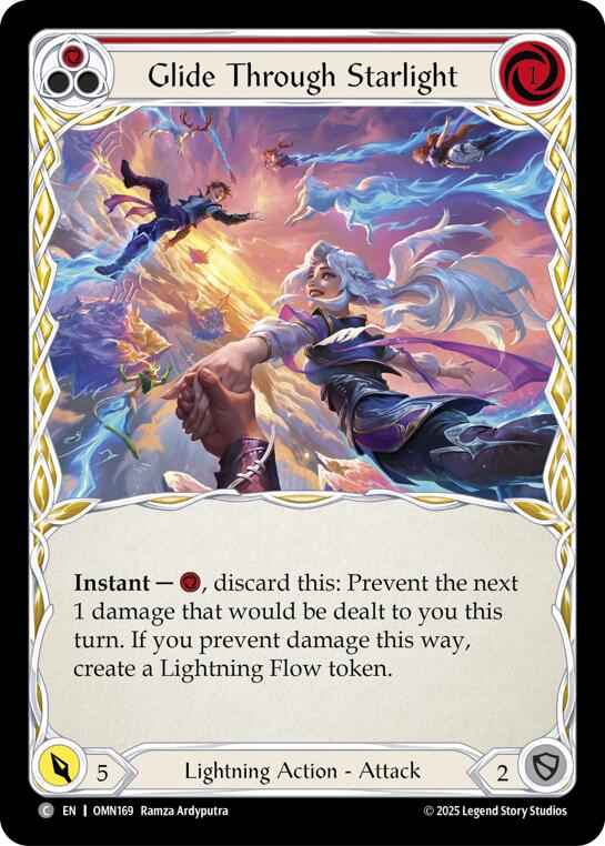 Glide Through Starlight (Red) [OMN169] (Omens of the Third Age)  Rainbow Foil | Boutique FDB TCG