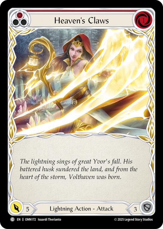 Heavens Claws (Red) [OMN172] (Omens of the Third Age) | Boutique FDB TCG
