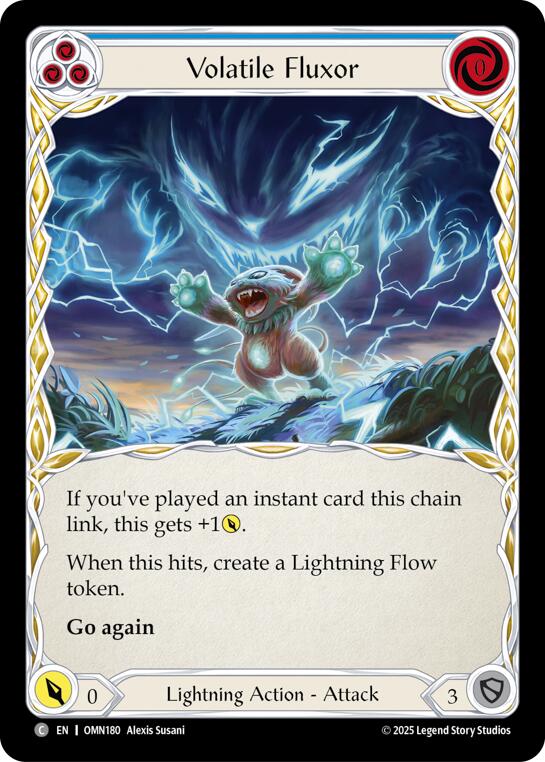 Volatile Fluxor (Blue) [OMN180] (Omens of the Third Age) | Boutique FDB TCG