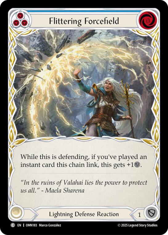 Flittering Forcefield (Blue) [OMN183] (Omens of the Third Age) | Boutique FDB TCG