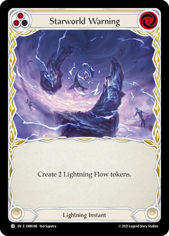 Starworld Warning (Yellow) [OMN188] (Omens of the Third Age) | Boutique FDB TCG