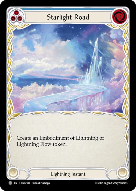 Starlight Road (Blue) [OMN189] (Omens of the Third Age)  Rainbow Foil | Boutique FDB TCG