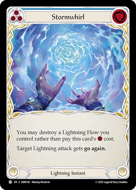 Stormwhirl (Blue) [OMN192] (Omens of the Third Age)  Rainbow Foil | Boutique FDB TCG
