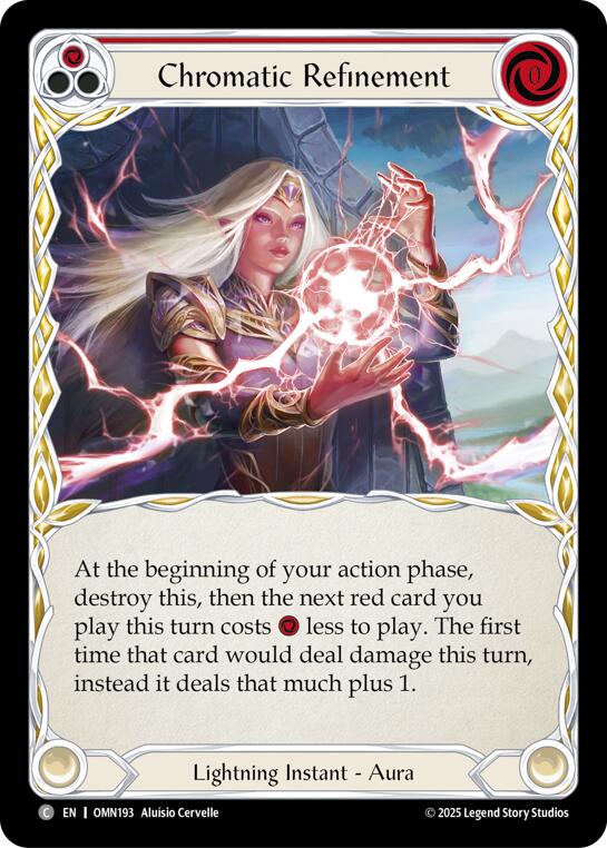 Chromatic Refinement (Red) [OMN193] (Omens of the Third Age)  Rainbow Foil | Boutique FDB TCG