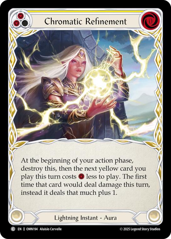Chromatic Refinement (Yellow) [OMN194] (Omens of the Third Age)  Rainbow Foil | Boutique FDB TCG