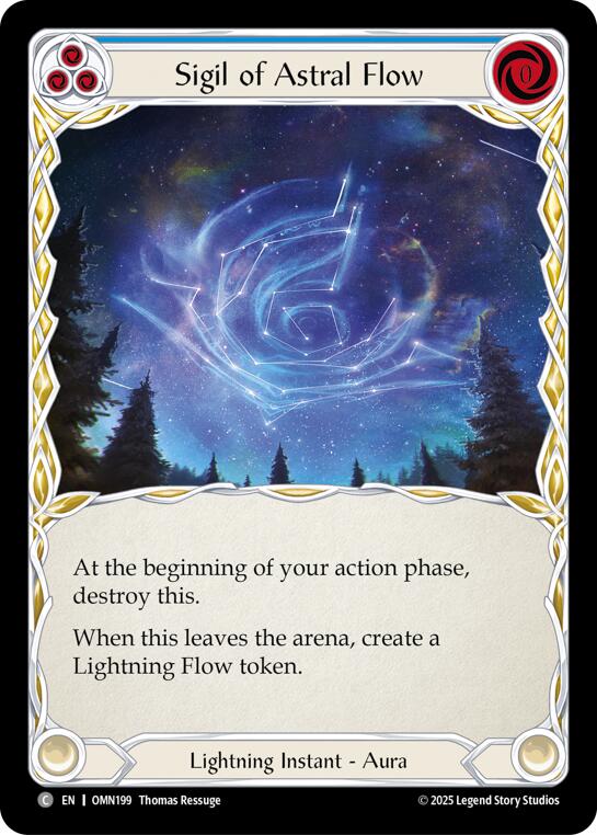 Sigil Of Astral Flow (Blue) [OMN199] (Omens of the Third Age) | Boutique FDB TCG