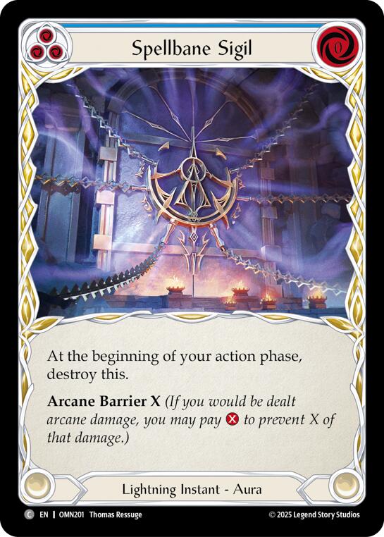 Spellbane Sigil (Blue) [OMN201] (Omens of the Third Age) | Boutique FDB TCG