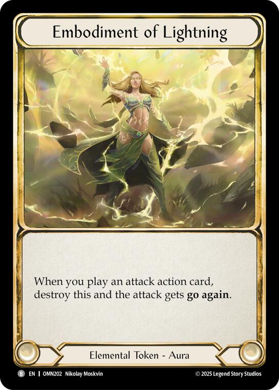 Embodiment Of Lightning [OMN202] (Omens of the Third Age) | Boutique FDB TCG