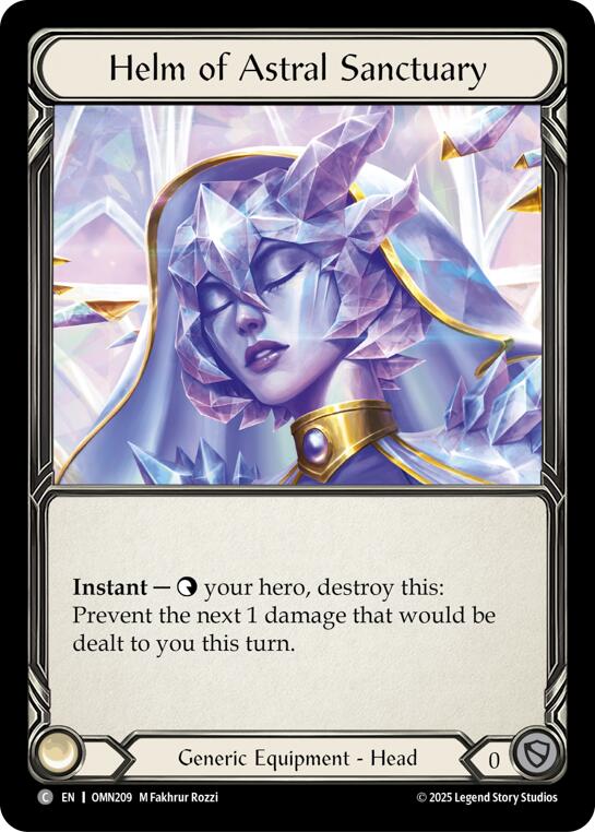 Helm Of Astral Sanctuary [OMN209] (Omens of the Third Age) | Boutique FDB TCG